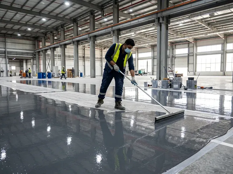 Industrial Epoxy Flooring & Car Park Heavy-Duty Coatings