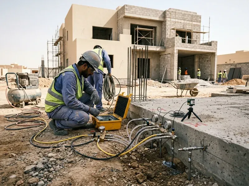 Soil Injection, Ground Stabilization & Slab Settlement Correction